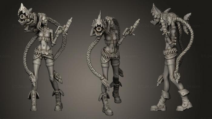 Figurines heroes, monsters and demons (Jinx, STKM_0246) 3D models for cnc